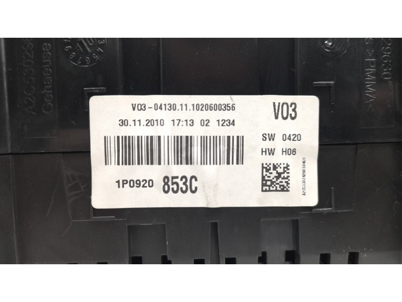 Recambio de cuadro instrumentos para seat altea (5p1) referencia OEM IAM 1P0920853C  