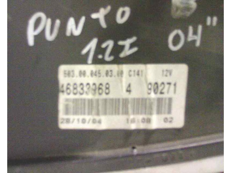 Recambio de cuadro instrumentos para fiat punto berlina (188) 1.2 16v cat referencia OEM IAM 46833968  