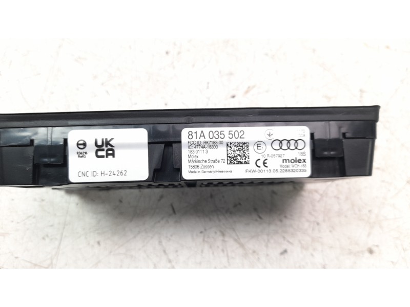 Recambio de cargador movil para seat ateca (kh7) 1.0 tsi referencia OEM IAM 81A035502  