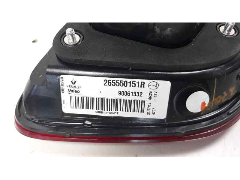 Recambio de piloto trasero izquierdo para renault kadjar intens referencia OEM IAM 265550151R  