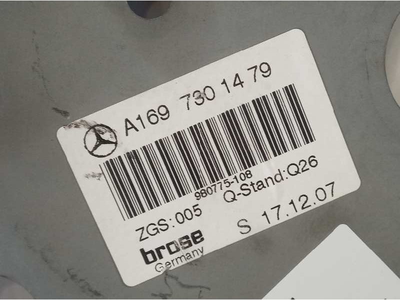 Recambio de elevalunas trasero derecho para mercedes-benz clase a (w169) 2.0 cdi cat referencia OEM IAM A1697301479 111744 10614