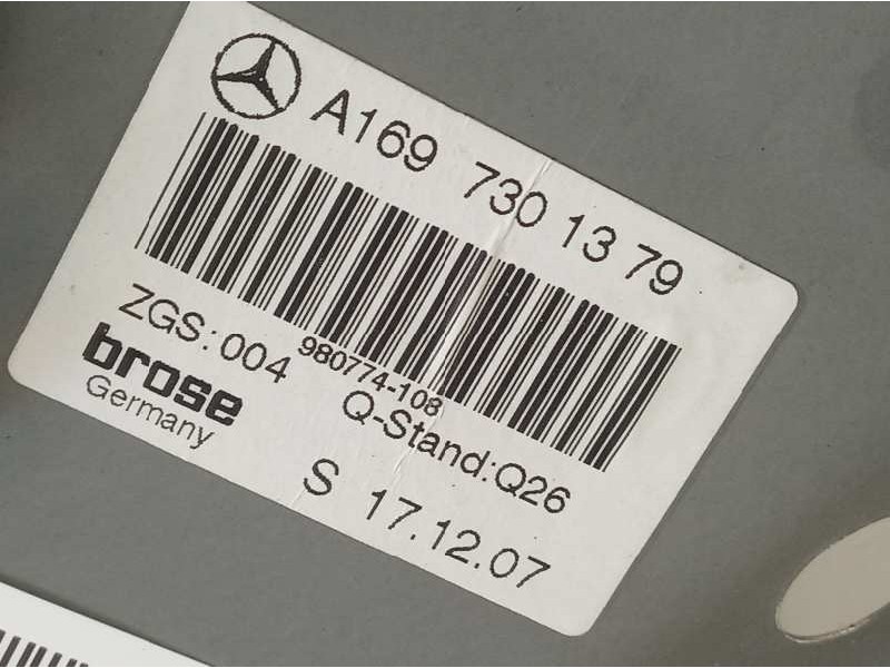 Recambio de elevalunas trasero izquierdo para mercedes-benz clase a (w169) 2.0 cdi cat referencia OEM IAM A1697301379 111745 106