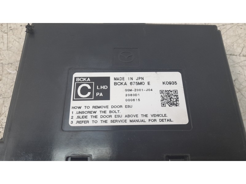 Recambio de centralita check control para mazda 3 sedán (bp) referencia OEM IAM GGMZ001J04  