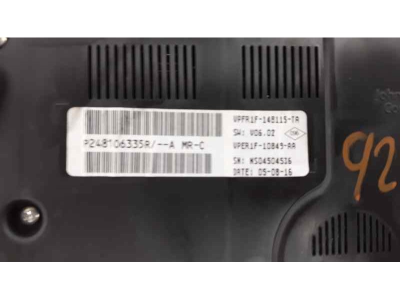 Recambio de cuadro instrumentos para renault megane iv grandtour bose-edition referencia OEM IAM 248106335R  