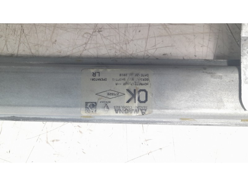 Recambio de elevalunas trasero izquierdo para dacia sandero stepway referencia OEM IAM 827217198R  