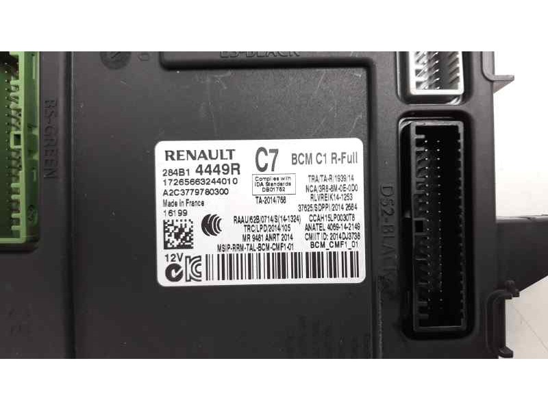 Recambio de modulo electronico para renault megane iv grandtour bose-edition referencia OEM IAM 284B14449R A2C3779780300 