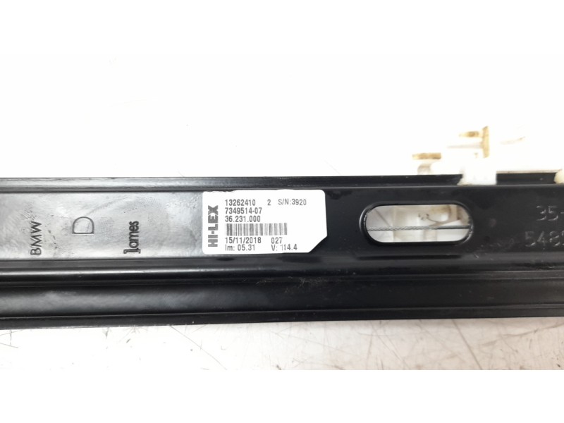 Recambio de elevalunas delantero derecho para bmw serie x1 (f48) sdrive18d referencia OEM IAM 734951407  