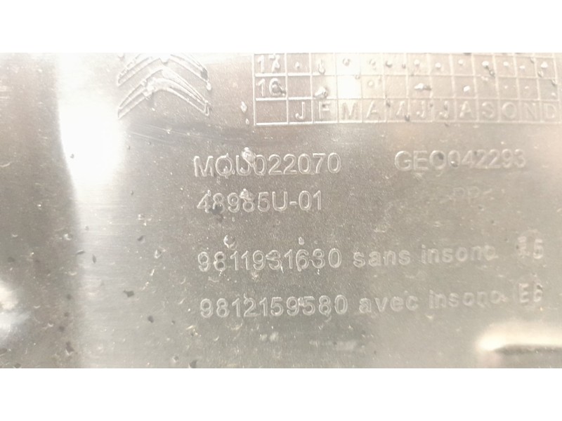 Recambio de paso rueda trasero derecho para citroen c3 you! referencia OEM IAM 9811931630  