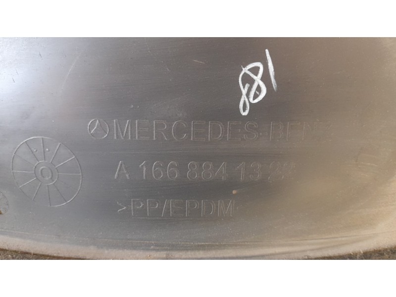 Recambio de paso rueda trasero izquierdo para mercedes-benz clase m (w166) ml 250 bluetec (166.004) referencia OEM IAM A16688413
