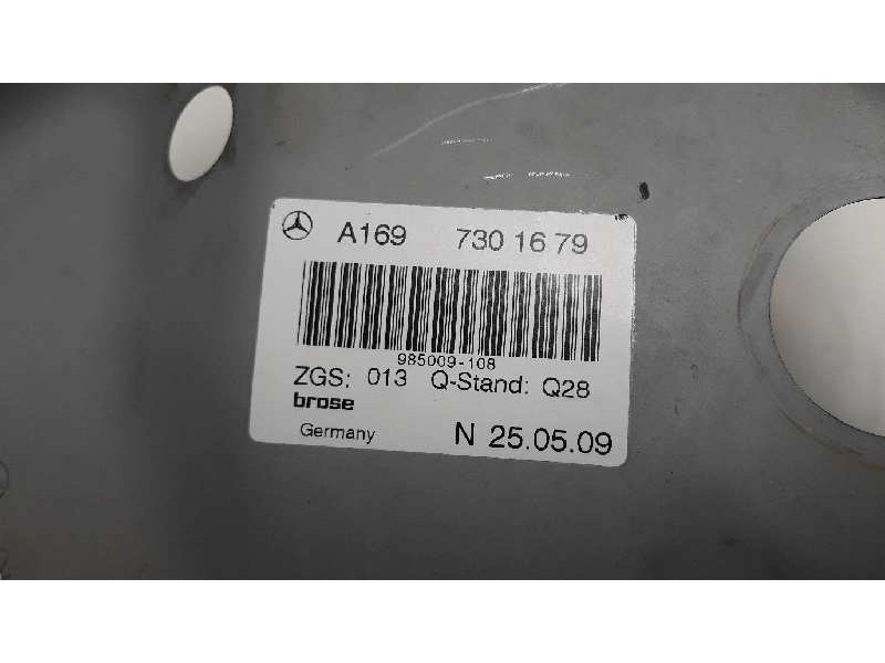 Recambio de elevalunas trasero derecho para mercedes-benz clase b (w245) 180 cdi (245.207) referencia OEM IAM A1697301679 111744
