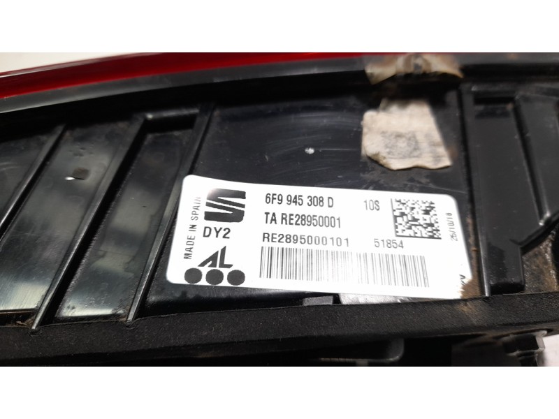 Recambio de piloto trasero derecho interior para seat arona 1.6 tdi referencia OEM IAM 6F9945308D  