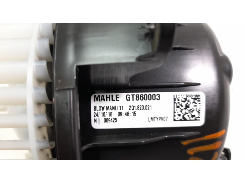 Recambio de ventilador calefaccion para seat arona 1.6 tdi referencia OEM IAM 2Q1820021  