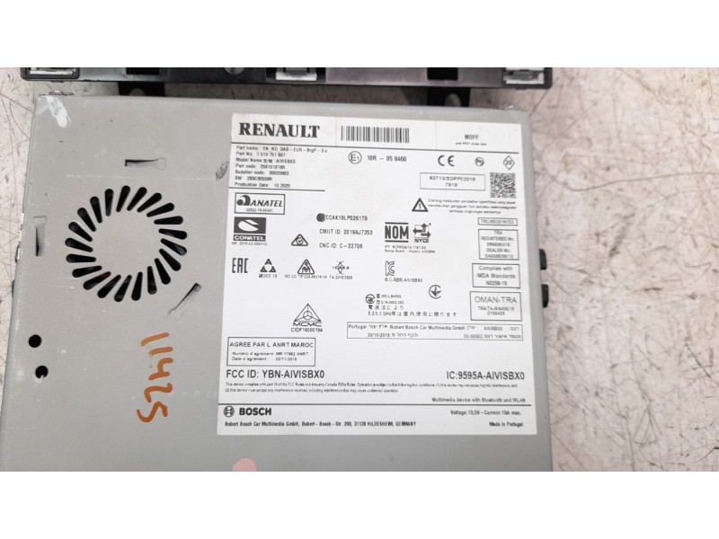 Recambio de sistema navegacion gps para renault captur ii 1.0 tce referencia OEM IAM 280342895R  
