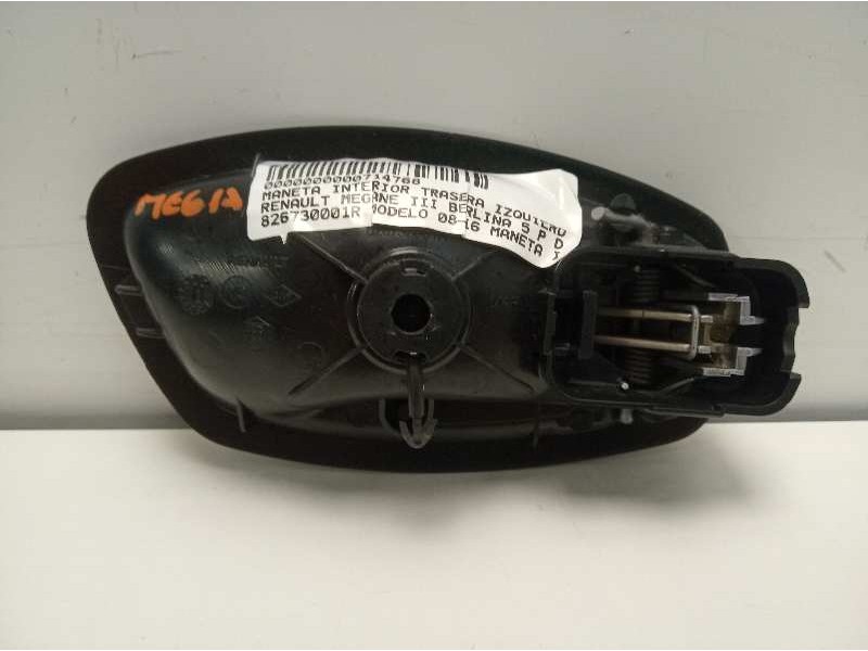 Recambio de maneta interior trasera izquierda para renault megane iii berlina 5 p dynamique referencia OEM IAM 826730001R 125055