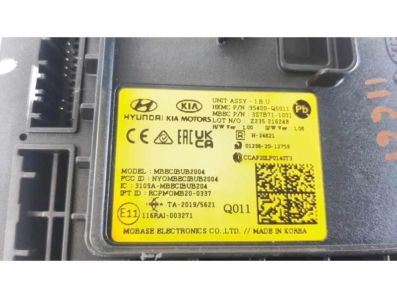 Recambio de modulo electronico para hyundai i20 1.0 tgdi cat referencia OEM IAM 95400Q0011  