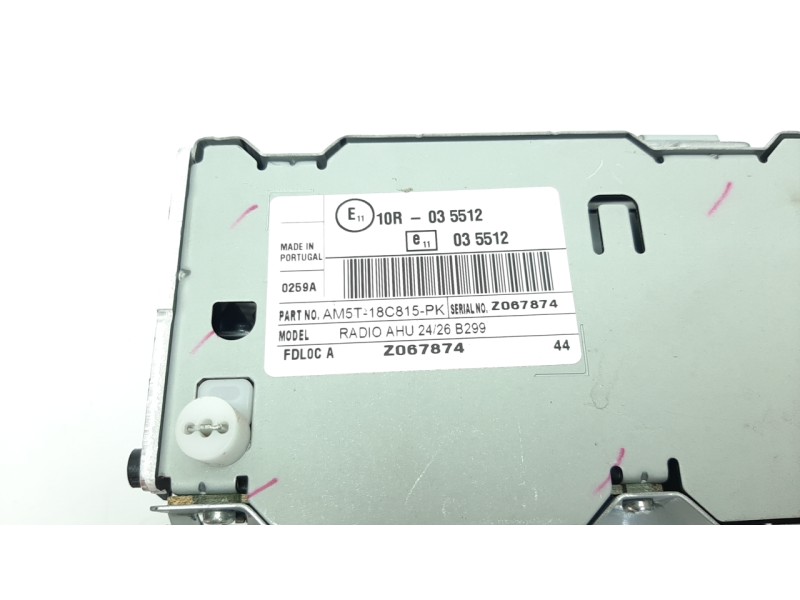 Recambio de sistema audio / radio cd para ford fiesta (ccn) 1.5 tdci cat referencia OEM IAM AM5T18C815PK  