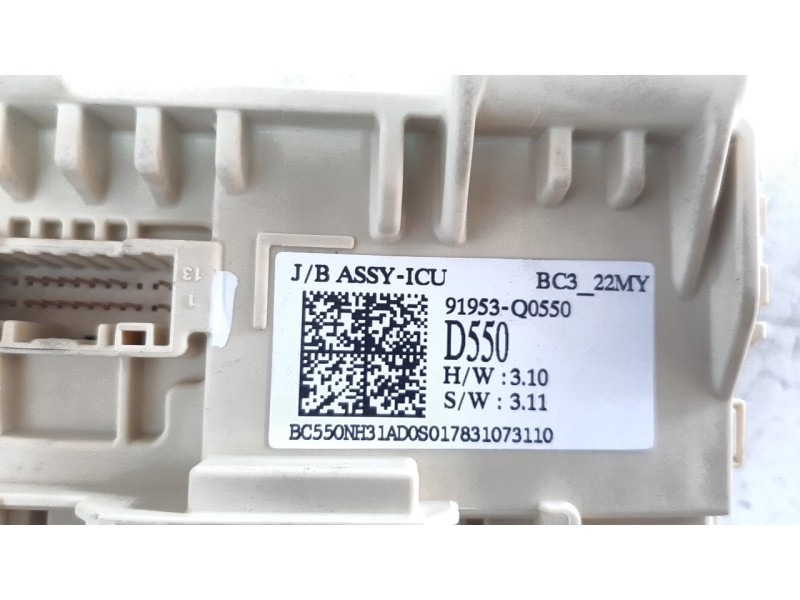Recambio de caja reles / fusibles para hyundai i20 1.0 tgdi cat referencia OEM IAM 91953Q0550  