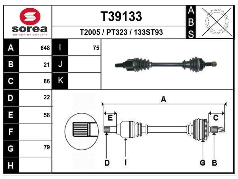 Recambio de transmision delantera izquierda para citroen c3 collection referencia OEM IAM 3272VV P1498 