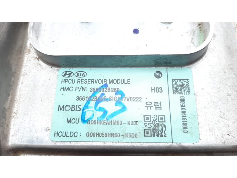 Recambio de modulo electronico para hyundai kona referencia OEM IAM 366002B260  