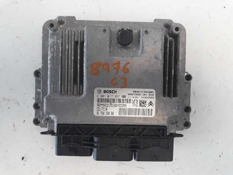 Recambio de centralita motor uce para citroen c3 collection referencia OEM IAM 9676833080 0281017337 