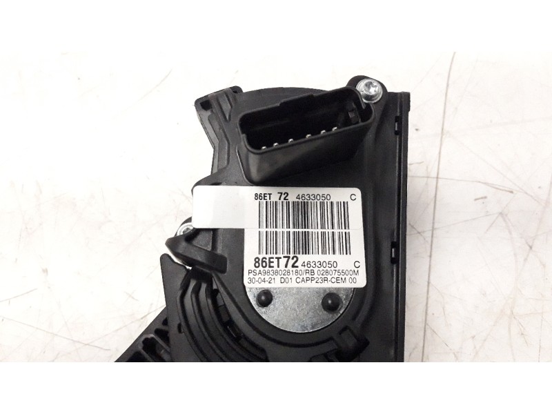 Recambio de potenciometro pedal para opel vivaro furgón 1.5 cdti dpf referencia OEM IAM 9838028180  
