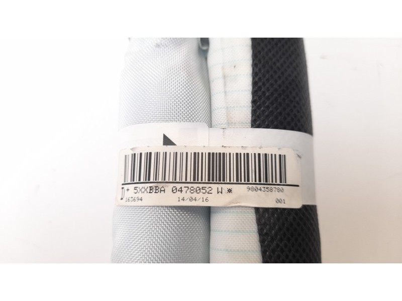 Recambio de airbag cortina delantero derecho para citroen c4 cactus 1.2 12v vti referencia OEM IAM 9804358780 0478052W 