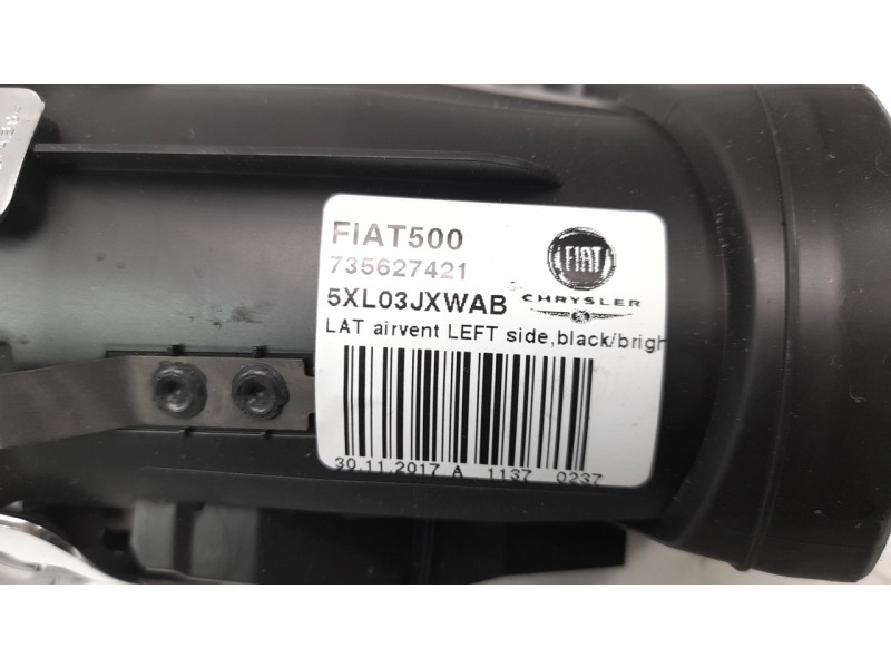 Recambio de rejilla aireadora para fiat nuova 500 (150) 1.2 cat referencia OEM IAM 735627421  