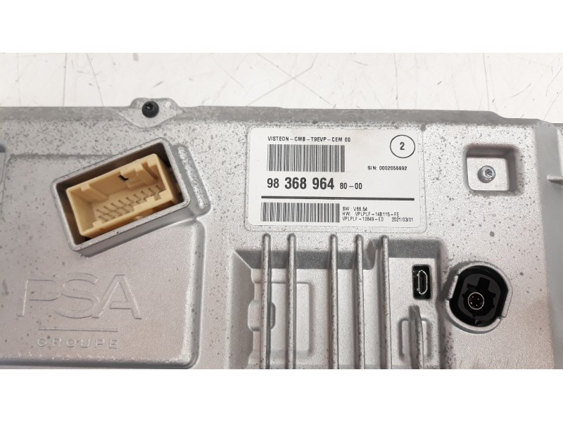 Recambio de cuadro instrumentos para peugeot 308 1.6 16v e-hdi fap referencia OEM IAM 9836896480  