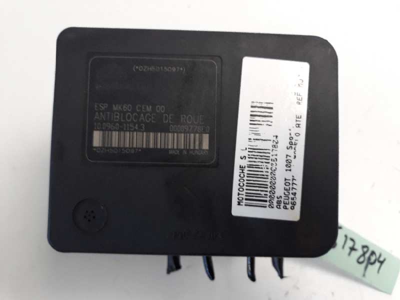 Recambio de abs para peugeot 1007 sport referencia OEM IAM 9654777580  
