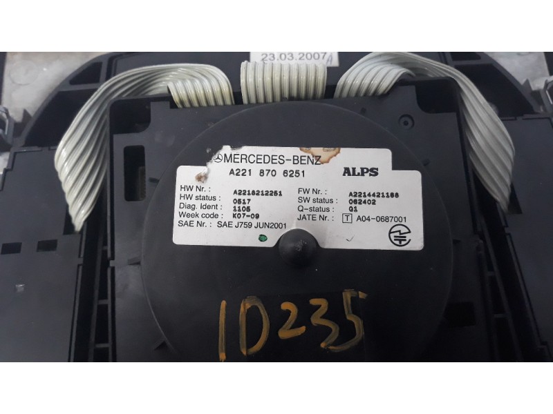 Recambio de mando multifuncion para mercedes-benz clase cl (w216) coupe 5.5 v8 cat referencia OEM IAM A2218706251  