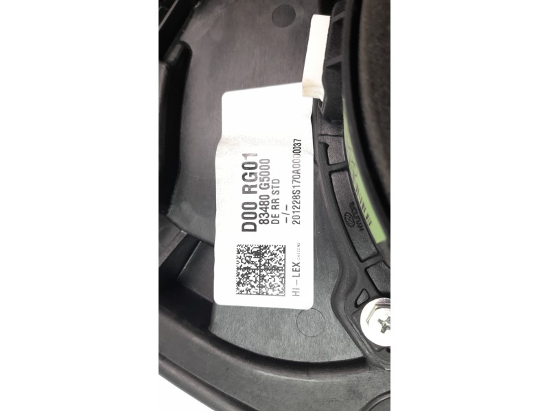 Recambio de elevalunas trasero derecho para kia niro referencia OEM IAM 83480G5000  