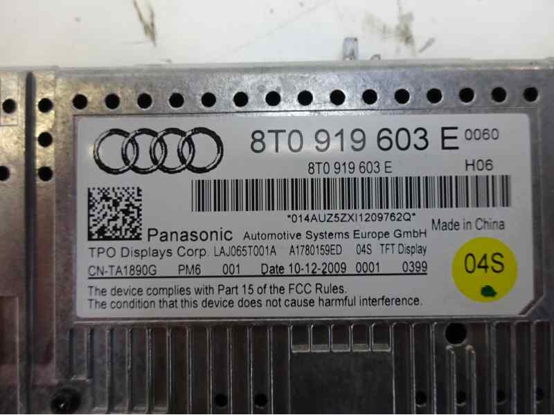 Recambio de pantalla multifuncion para audi a4 ber. (b8) e referencia OEM IAM 8T0919603E CNTA1890G 