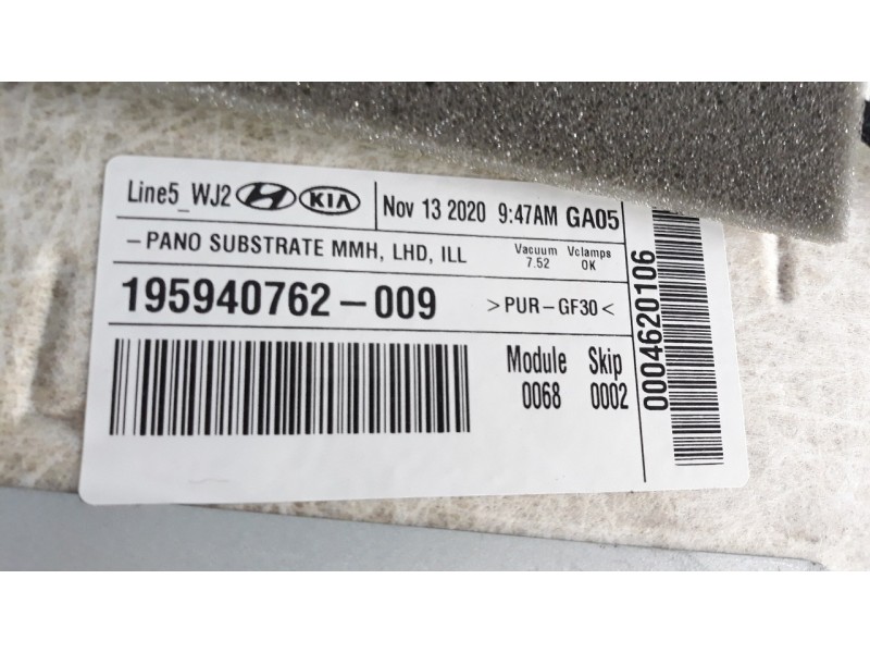 Recambio de techo interior para hyundai tucson referencia OEM IAM 85401CZBN0MMH  