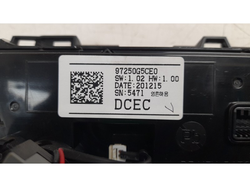 Recambio de mando climatizador para kia niro referencia OEM IAM 97250G5CE0  