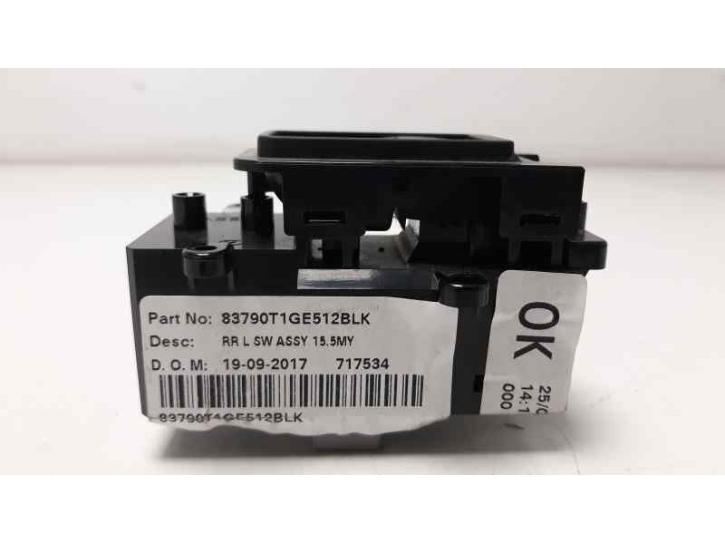 Recambio de mando elevalunas trasero izquierdo para honda cr-v elegance 4x2 referencia OEM IAM 35780T1GG01  
