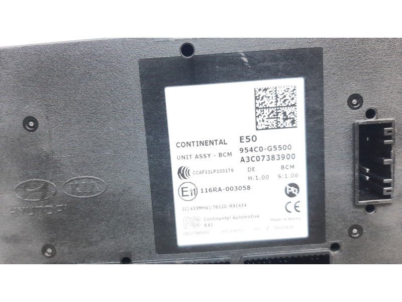 Recambio de modulo electronico para kia niro referencia OEM IAM 954C0G5500  
