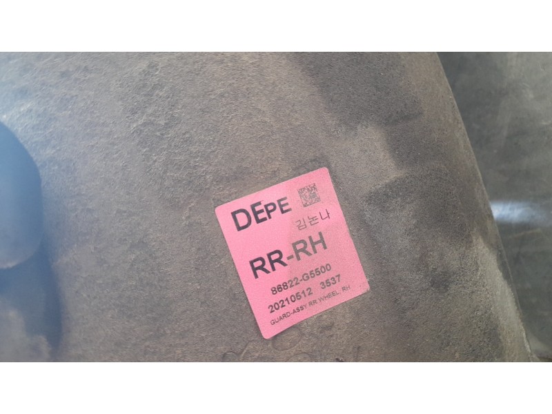 Recambio de paso rueda trasero derecho para kia niro referencia OEM IAM 86822G5500  