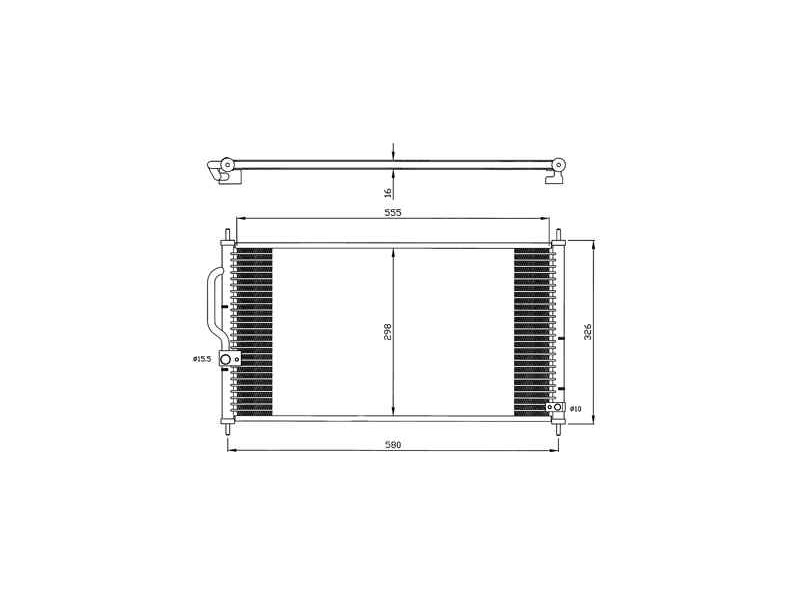 Recambio de condensador / radiador aire acondicionado para honda cr-v (rd1/3) básico (rd1) referencia OEM IAM 801102T7021 35627 