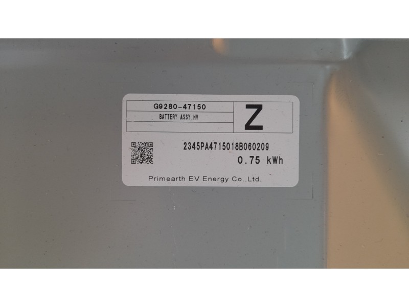 Recambio de bateria para toyota corolla (e21) hybrid style referencia OEM IAM G928047150  