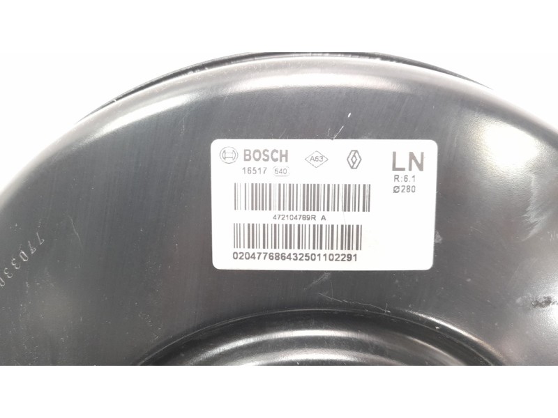 Recambio de servofreno para renault megane iv berlina 5p 1.2 tce energy referencia OEM IAM 472104789R  