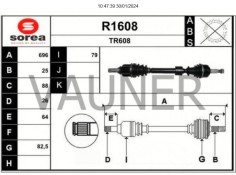 Recambio de transmision delantera izquierda para renault megane iv berlina 5p 1.2 tce energy referencia OEM IAM 391010195R R1608 2