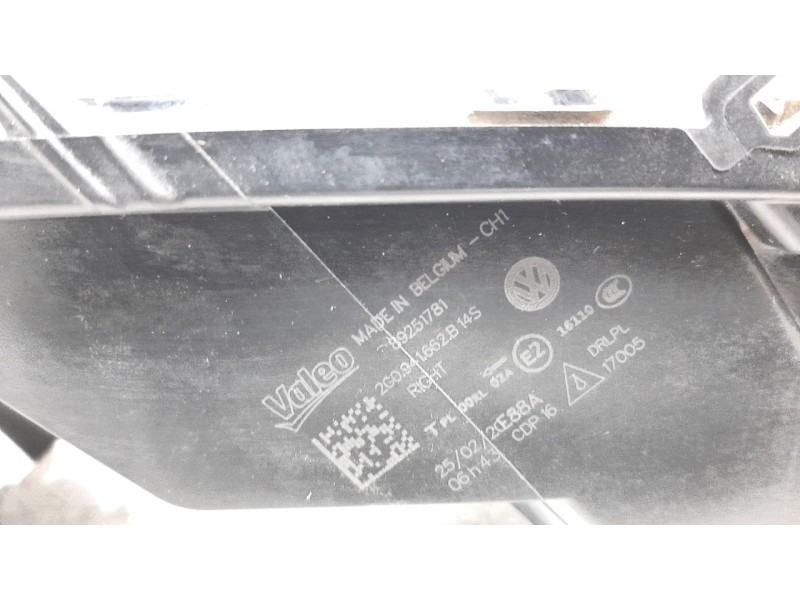 Recambio de faro antiniebla derecho para volkswagen polo advance referencia OEM IAM 2G0941662B  
