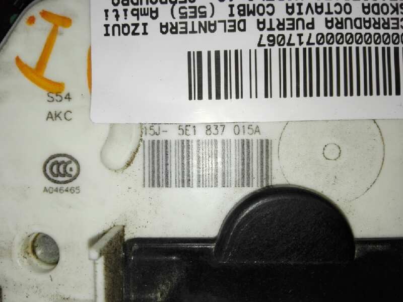 Recambio de cerradura puerta delantera izquierda para skoda octavia combi (5e5) ambition referencia OEM IAM 5E1837015A  
