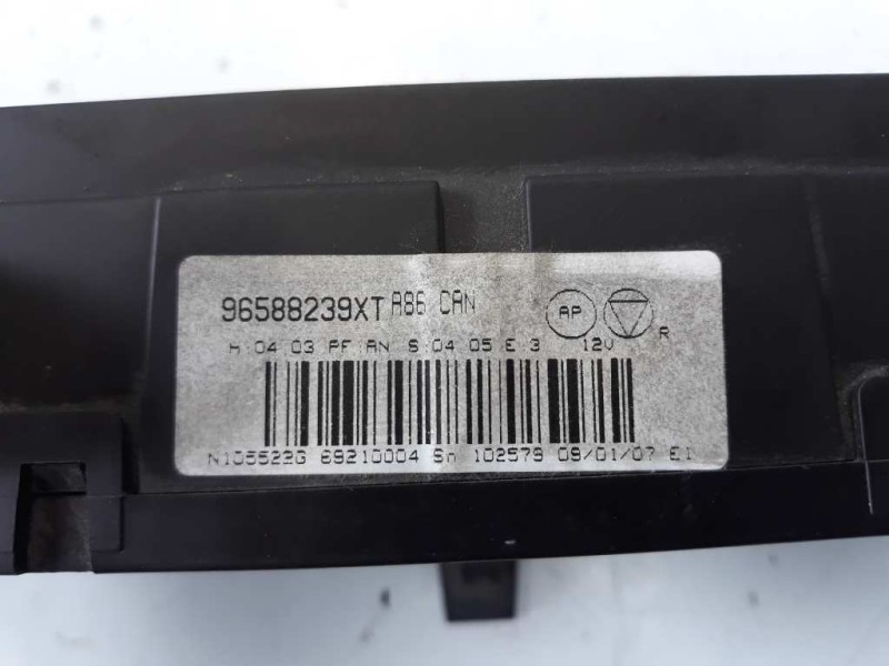 Recambio de mando climatizador para citroen c3 1.4 hdi audace referencia OEM IAM 96588239XT  