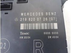 Recambio de modulo confort para mercedes-benz clase cls (w219) 320 cdi (219.322) referencia OEM IAM 2198200726 022103260726  2