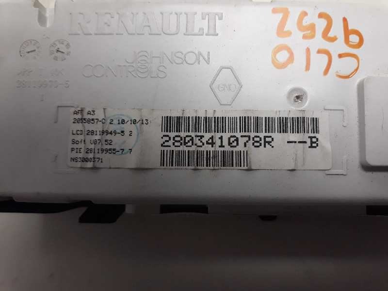 Recambio de pantalla multifuncion para renault clio iii collection referencia OEM IAM 280348139R  