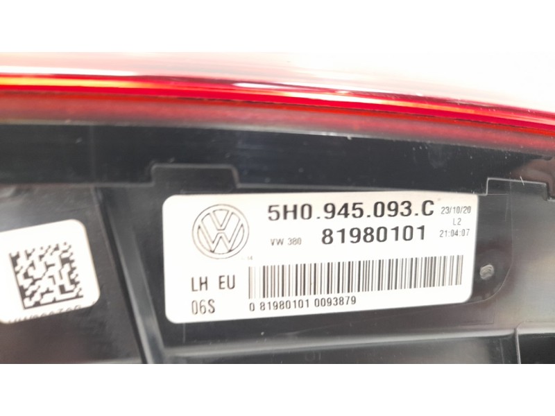 Recambio de piloto trasero izquierdo interior para volkswagen golf viii lim. (cd1) life referencia OEM IAM 5H0945093C  