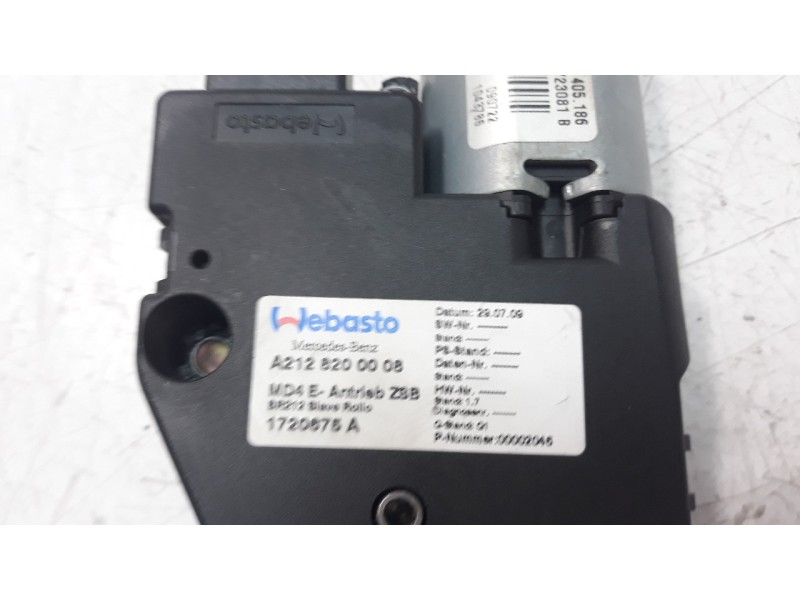 Recambio de motor techo electrico para mercedes-benz clase clk (w207) coupe 3.0 cdi cat referencia OEM IAM A2128200008  