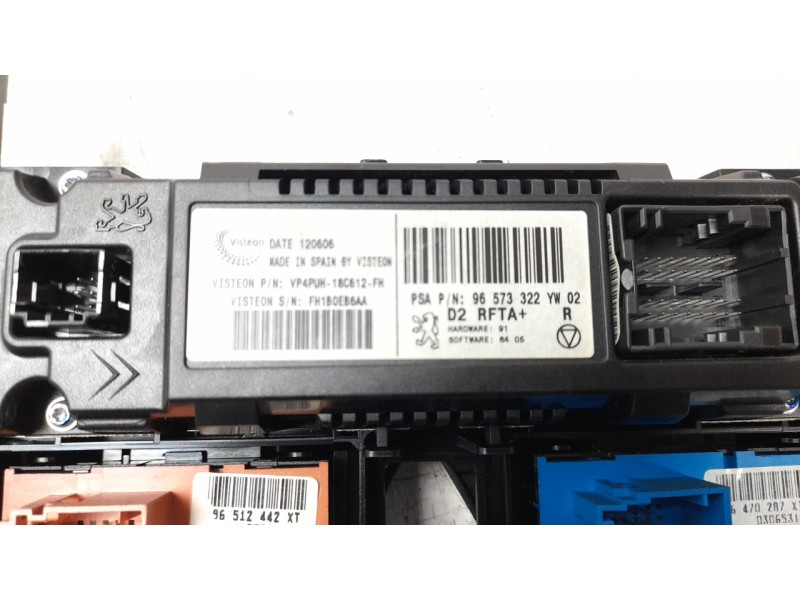 Recambio de mando climatizador para peugeot 407 st confort referencia OEM IAM 96573322  