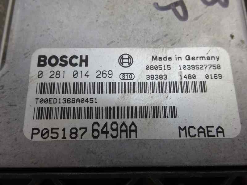 Recambio de centralita motor uce para jeep compass referencia OEM IAM P05187649AA 0281014269 1039S27758